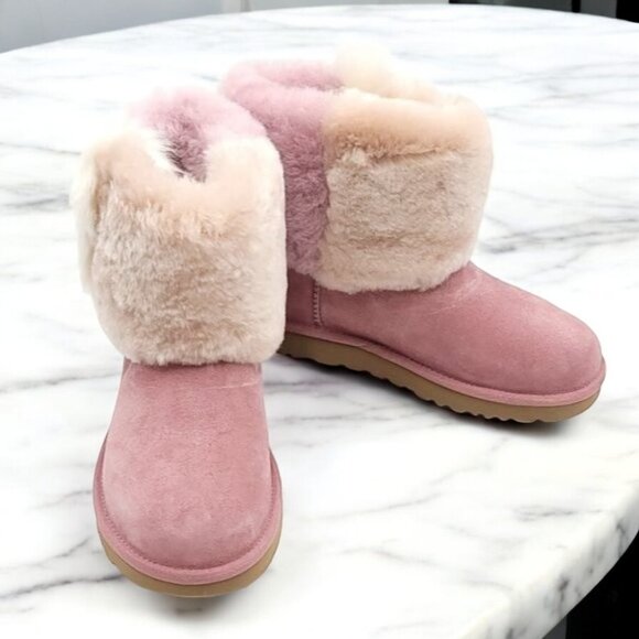 NIB UGG Women's Classic Mini Wisp Boot- PINK - Picture 10 of 14